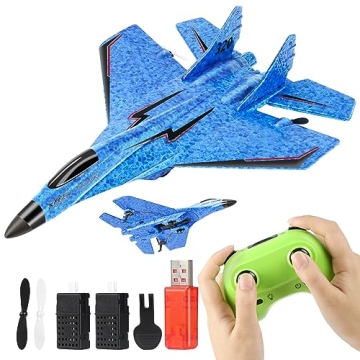 IKemiter RC Plane - Fun Flying Toy with LED Lights