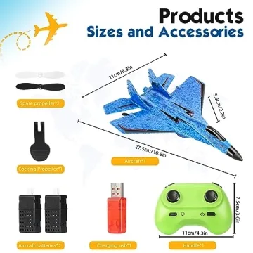 IKemiter RC Plane - Fun Flying Toy with LED Lights