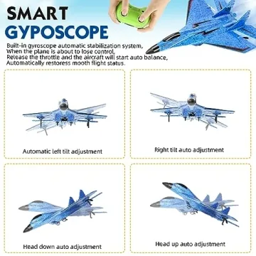 IKemiter RC Plane - Fun Flying Toy with LED Lights