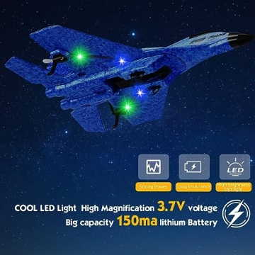 IKemiter RC Plane - Fun Flying Toy with LED Lights