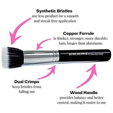 Flawless Foundation with Beauty Junkees Stippling Brush