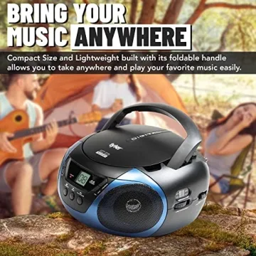Tyler Portable Boombox CD Player with Dynamic Sound