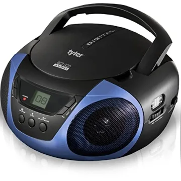 Tyler Portable Boombox CD Player with Dynamic Sound