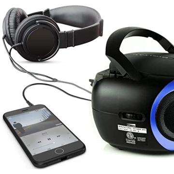Tyler Portable Boombox CD Player with Dynamic Sound