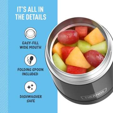 THERMOS FUNTAINER Insulated Food Jar for Kids 10 Ounce
