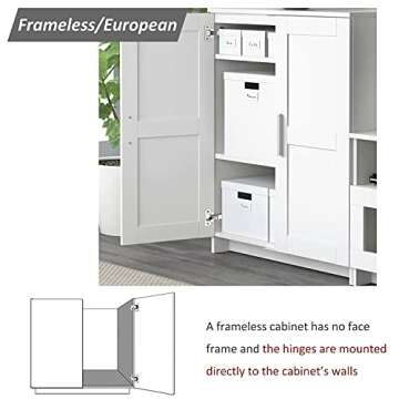 Probrico CHR093 105 Degree Soft Closing European Full Overlay Concealed Hinge with Mounting Plate,1 Pair