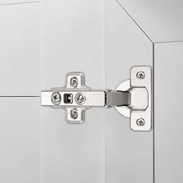 Probrico CHR093 105 Degree Soft Closing European Full Overlay Concealed Hinge with Mounting Plate,1 Pair