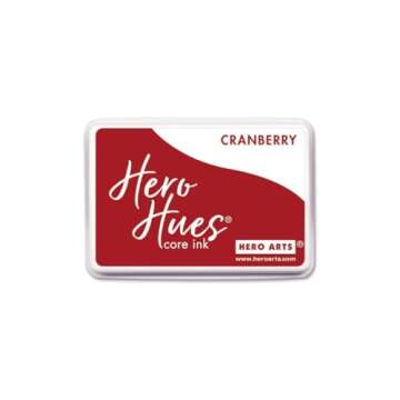 Hero Arts AF624 Cranberry Core Ink Pad – Versatile, Quick-Drying, and Waterproof for All Your Craf...
