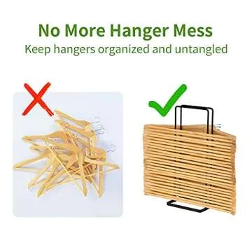 EASTTOWEST Hanger Organizer Stacker 2 Pack for Closet Space Saving
