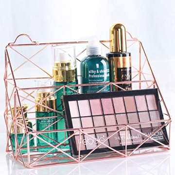 Elegant Rose Gold Mail Organizer for Stylish Spaces