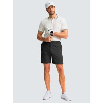 G Gradual Men's 7" Casual Golf Shorts Quick Dry Breathable