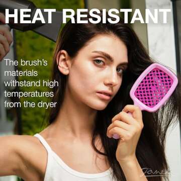Janeke Superbrush Detangling Brush for Effortless Styling