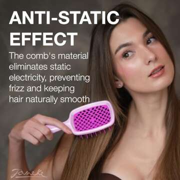 Janeke Superbrush Detangling Brush for Effortless Styling