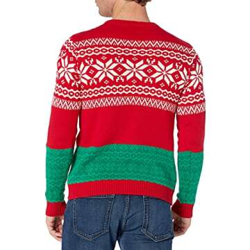 Blizzard Bay Men's Arms Too Short Trex Sweater, red, Medium