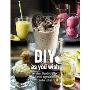 WantJoin Professional Blender, Countertop Blender,Blender for kitchen Max 1800W High Power Home and Commercial Blender with Timer, Smoothie Maker 2200ml for Crushing Ice, Frozen Dessert, Soup,fish