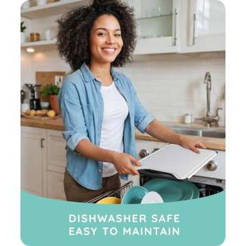 𝐏𝐫𝐞𝐦𝐢𝐮𝐦 𝐓𝐡𝐢𝐜𝐤 Cutting Boards for Kitchen, Plastic Cutting Board Set of 3, Dishwasher Safe Cutting Boards w/Juice Grooves for Meat, Veggies, Easy Grip Handle, Easy Grip Handle