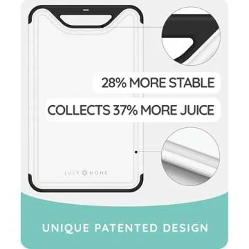 𝐏𝐫𝐞𝐦𝐢𝐮𝐦 𝐓𝐡𝐢𝐜𝐤 Cutting Boards for Kitchen, Plastic Cutting Board Set of 3, Dishwasher Safe Cutting Boards w/Juice Grooves for Meat, Veggies, Easy Grip Handle, Easy Grip Handle