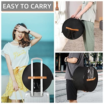 Portable Felt Hat Storage Box for Travel & Organization