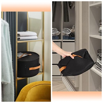 Portable Felt Hat Storage Box for Travel & Organization