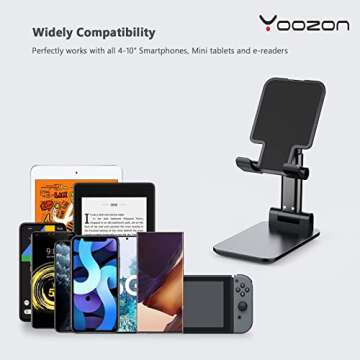 Yoozon Adjustable Phone Stand - Foldable & Portable