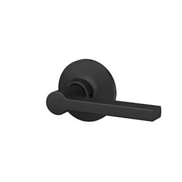 Lock Scout Matte Black Hall Closet Door Handle for Ease