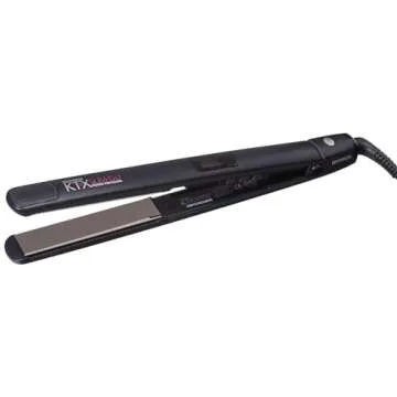 IZUTECH KTX Slim450 Titanium - 1Inch Professional Flat Iron with Adjustable Heat to 450 degrees Dual Voltage Auto Shut-off