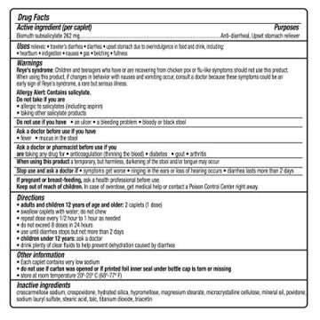 Kaopectate Multi-Symptom Anti-Diarrheal& Upset Stomach Reliever, 42 Caplets