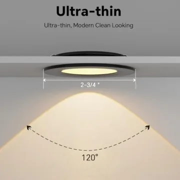 Acegoo RV 12V Ultra-Thin Dimmable Puck Light for Interior