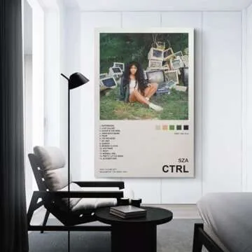 ZXETY SZA Poster: 12x18 inch Multicolor Canvas Print, Unframed, Landscape Orientation, Music Theme, Waterproof, Home & Office Decoration
