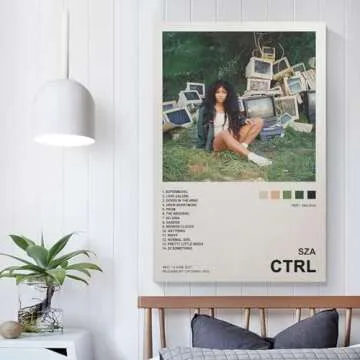 ZXETY SZA Poster: 12x18 inch Multicolor Canvas Print, Unframed, Landscape Orientation, Music Theme, Waterproof, Home & Office Decoration