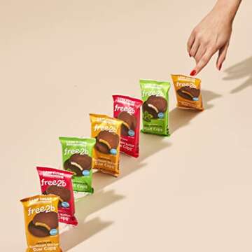 Free2b Sunflower Butter Sun Cups, Safe for School and Allergy Friendly - Gluten-Free, Dairy-Free, Nut-Free, and Soy-Free - Chocolate, 2-Cup Packages (Pack of 12)