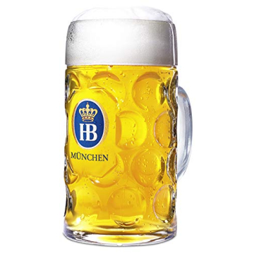 HB Hofbrauhaus Munchen 1 Liter Beer Stein Set Authentic