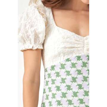 English Factory Women's Floral Print Maxi Dress, Purple/Green, S