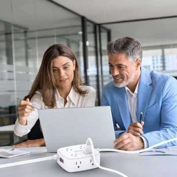 YISHU 6 Ft Surge Protector Power Strip, 8 Outlets with USB