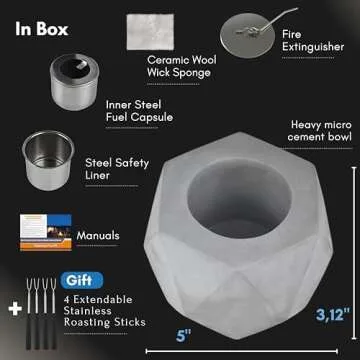 Yaro Smokeless Wood Pellet Tabletop Fire Pit