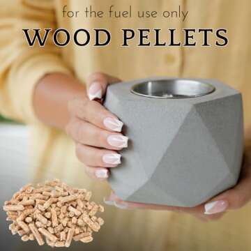 Yaro Smokeless Wood Pellet Tabletop Fire Pit