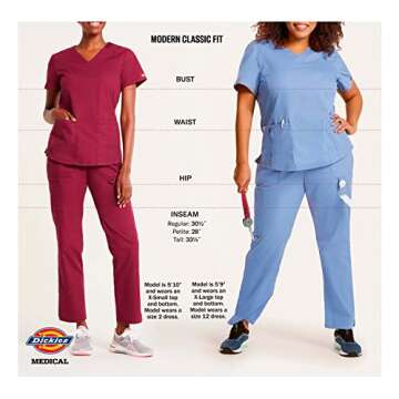 Dickies Women's Royal Blue Scrubs Pant - Size Small