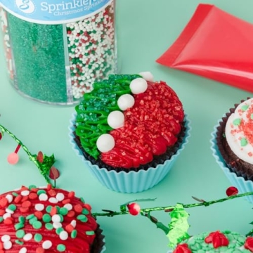 Festive Christmas Sprinkles for Baking and Decor