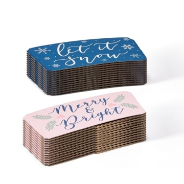 Sparkle and Bash 48 Disposable Christmas Coffee Cups