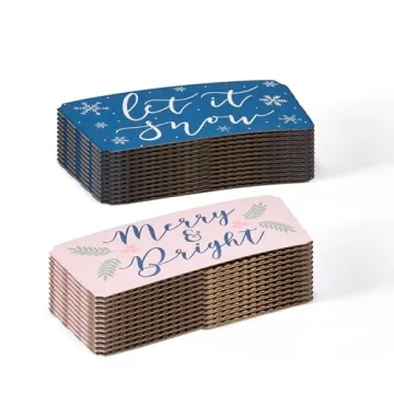 Sparkle and Bash 48 Disposable Christmas Coffee Cups