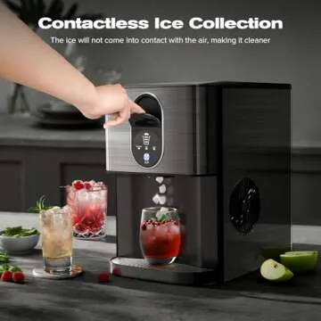 Kismile Nugget Ice Maker for Easy Home Ice Production