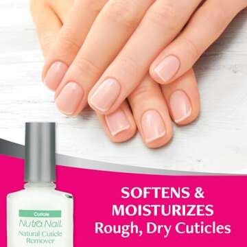 Nutra Nail Naturals Cuticle Remover - Instant Nail Bed Softener & Removal Oil Treatment for Nails & Nail Health (0.45 Fl Oz)