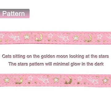 Adjustable Glow in the Dark Cat Harness and Leash Set