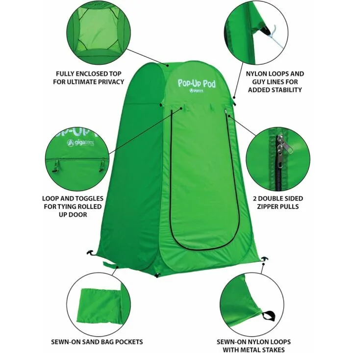 GigaTent Pop Up Pod for Camping & Beach Privacy
