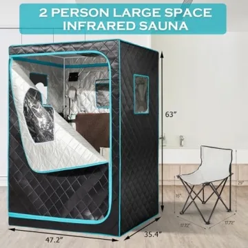 AURGOD Infrared Sauna - Home Spa Experience for 2