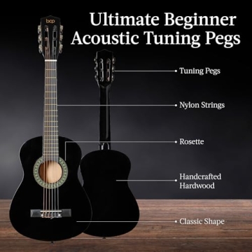 Kids Acoustic Guitar Starter Kit - 30" - Black