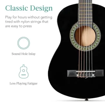Kids Acoustic Guitar Starter Kit - 30" - Black