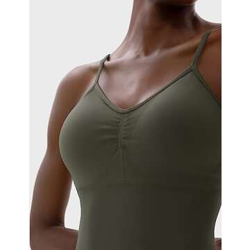 PUMIEY Stylish Women's Spaghetti Strap Unitard Jumpsuit