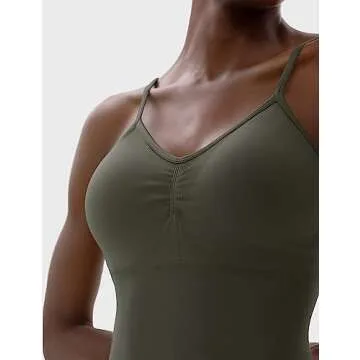 PUMIEY Stylish Women's Spaghetti Strap Unitard Jumpsuit