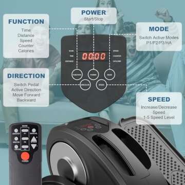 Leasbar Portable Under Desk Elliptical Machine